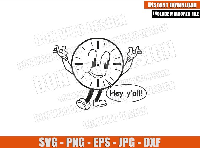 Miss Minutes Outline (SVG dxf png) Loki TVA Hey y'all Cut File Cricut Silhouette Vector Clipart T-Shirt Design Marvel Tv Show svg Miss Minutes Outline (SVG dxf png) Loki TVA Hey y'all Cut File Cricut Silhouette Vector Clipart - Don Vito Design Store