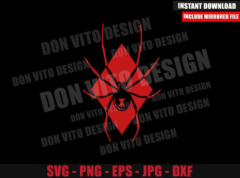 Spider Black Widow Logo (SVG dxf png) Superhero Movie Symbol Cut File Cricut Silhouette Vector Clipart Design Marvel Comics svg Spider Black Widow Logo (SVG dxf png) Superhero Movie Symbol Cut File Cricut Silhouette Vector Clipart - Don Vito Design Store