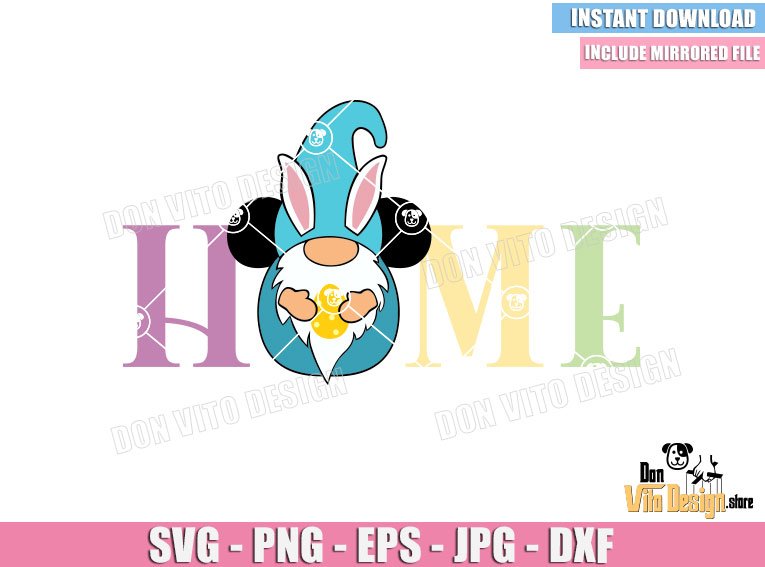 Home Easter Bunny Gnome (SVG dxf png) Holiday Gnome Mickey Ears Egg Cut File Cricut Silhouette Vector Clipart Design Decor Home Easter Bunny Gnome (SVG dxf png) Holiday Gnome Mickey Ears Egg Cut File Cricut Silhouette Vector Clipart - Don Vito Design Store