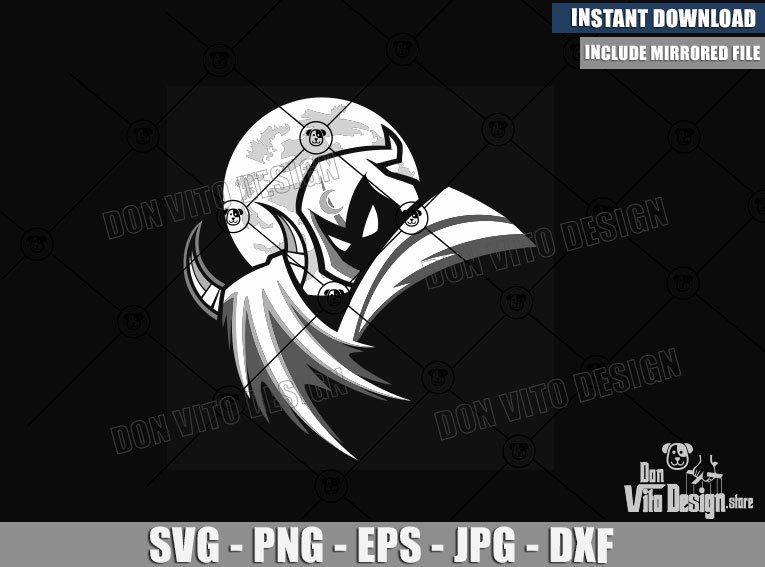 Moon Knight like Batman (SVG dxf png) Animated Series Marvel Superhero Cut File Cricut Silhouette Vector Clipart Design Comics Moon Knight like Batman (SVG dxf png) Animated Series Marvel Superhero Cut File Cricut Silhouette Vector Clipart - Don Vito Design Store