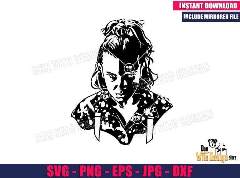 Eleven Ponytail Hair (SVG dxf png) Stranger Things Millie Bobby Brown Head Cut File Cricut Silhouette Vector Clipart Design Netflix Tv Show Eleven Ponytail Hair (SVG dxf png) Stranger Things Millie Bobby Brown Head Cut File Cricut Silhouette Vector Clipart - Don Vito Design Store