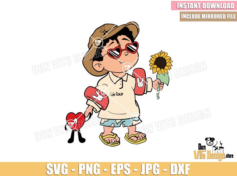 Baby Benito Un Verano sin Ti (SVG dxf png) Kid Bad Bunny with Sunflower Heart Cut File Cricut Silhouette Vector Clipart Design Music Baby Benito Un Verano sin Ti (SVG dxf png) Kid Bad Bunny with Sunflower Heart Cut File Cricut Silhouette Vector Clipart - DonVito Design Store
