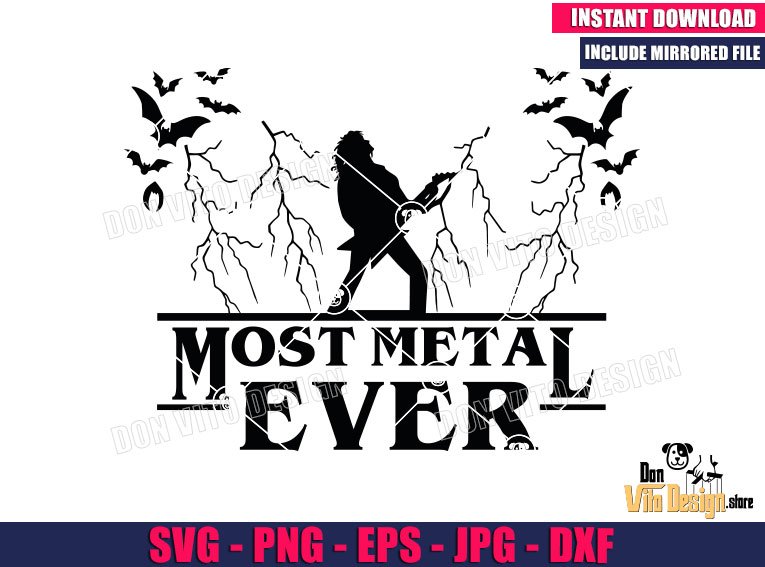 Eddie Most Metal Ever (SVG dxf png) Eddie Munson Stranger Things Guitar Scene Cut File Cricut Silhouette Vector Clipart Design Netflix Eddie Most Metal Ever (SVG dxf png) Eddie Munson Stranger Things Guitar Scene Cut File Cricut Silhouette Vector Clipart
