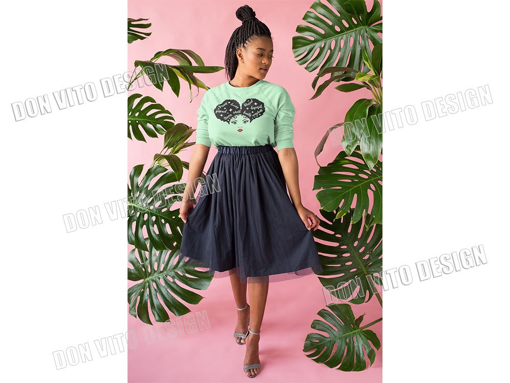 Afro Puff Queen Star SVG SVG File for Cricut Silhouette Black African American Girl Head Hair Sublimation DIY Craft Afro-Puff-Queen-Star-T-Shirt-Design-Idea-Example-PNG-SVG-Graphic