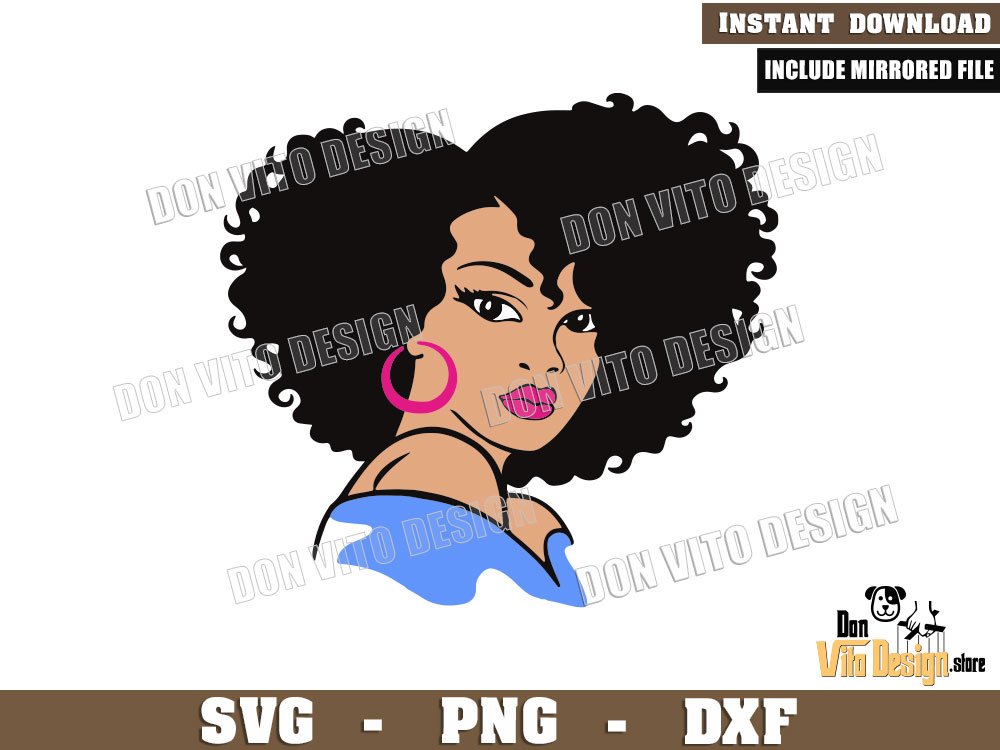 Beautiful Black Girl SVG File for Cricut Silhouette Beauty Woman Hair Black History Month Beautiful Black Girl SVG File for Cricut Silhouette Beauty Woman Hair Black History Month