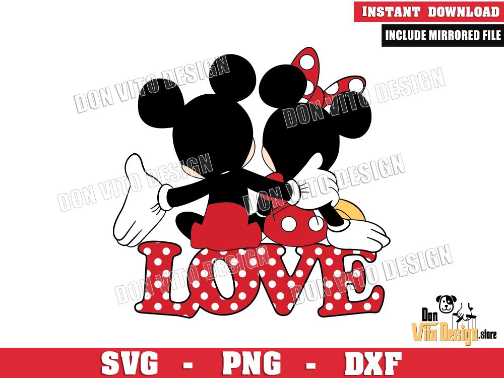 Mickey and Minnie Love Hug SVG File for Cricut Silhouette Disney Couple Happy Valentines Mickey and Minnie Love Hug SVG File for Cricut Silhouette Disney Couple Happy Valentines